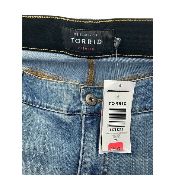 Torrid Jeans Bombshell Skinny Denim Stretch Dark Wash Women’s Size 26R New NWT - Picture 7 of 16